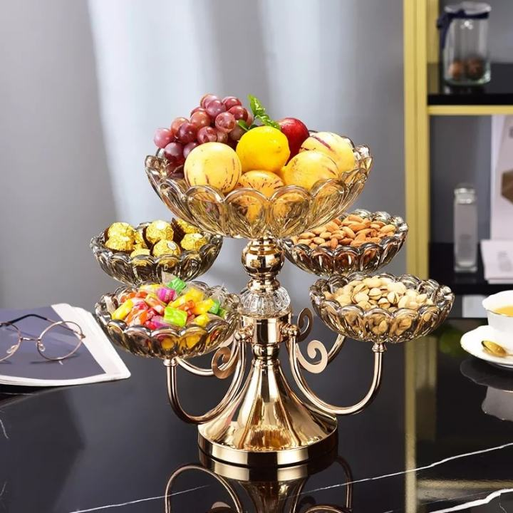 360 Rotating Fruits & Dry Fruits Platter Organizer