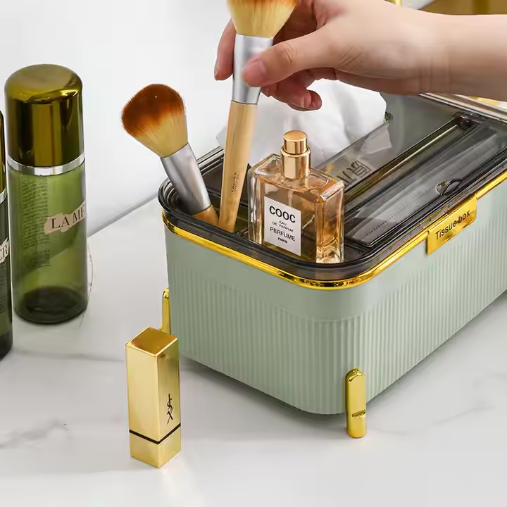 Luxury 3 in 1 Vertical Tissue Case with Storage box